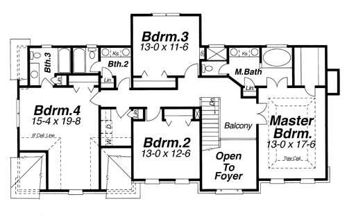 Second Floor image of HADDINGTON House Plan